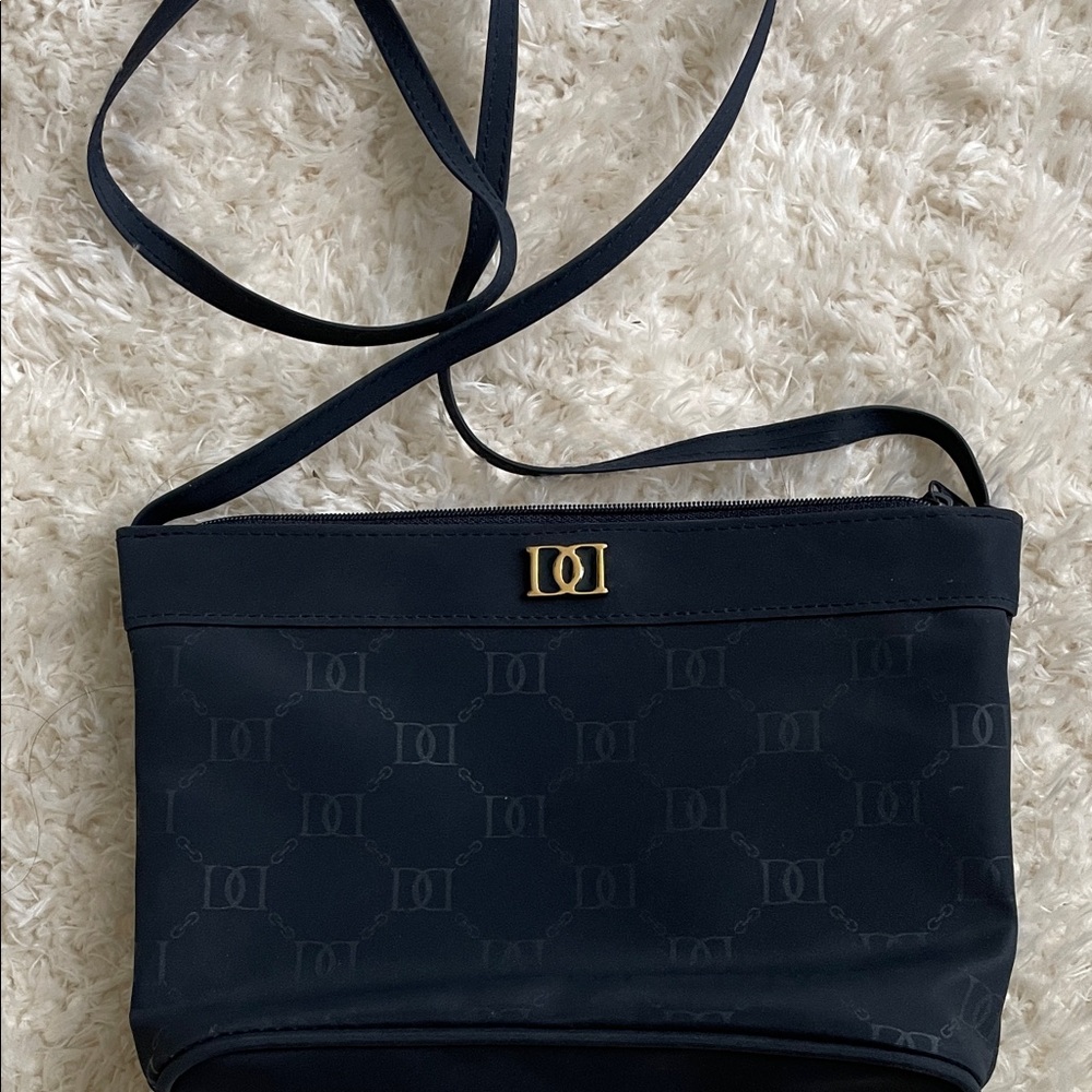 Christian Dior Elegant Navy Blue Shoulder Bag